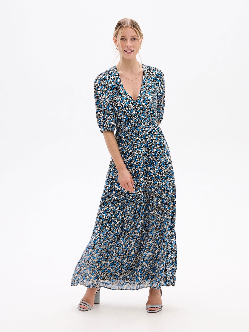 Willow Dress - Mini Vines Maxi - Small